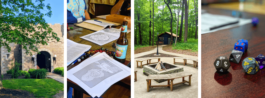 Collage of Summer at the Castle